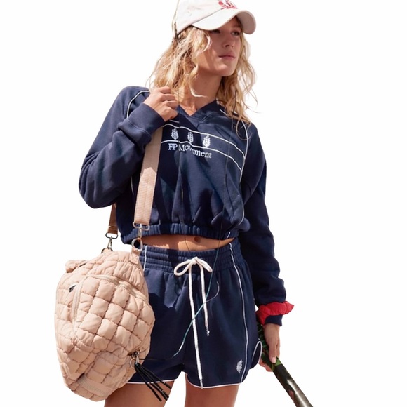FP Movement by Free People Tops - FP Free People Movement by Free People Navy Sweatshirt & Short Set NWT